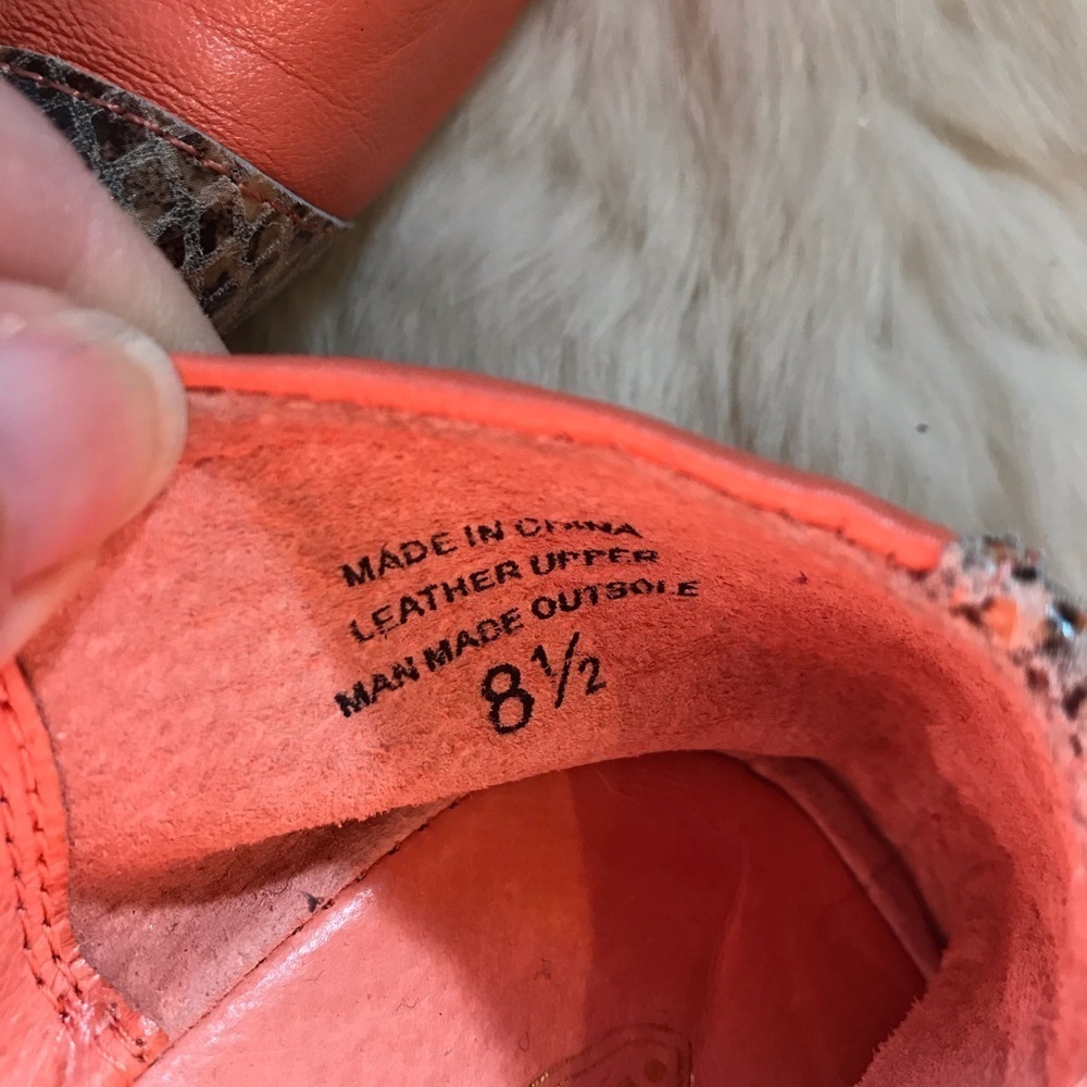 Elliott Lucca Ballet Flat Coral Python Tassel 8.5 - image 7